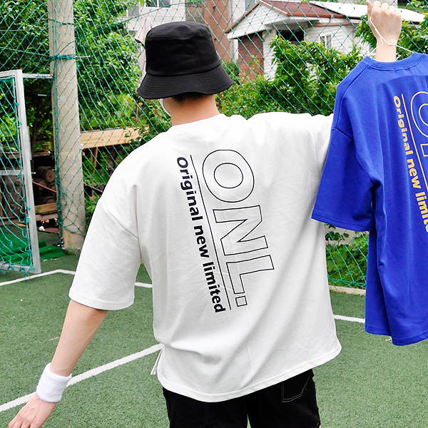 세로 oNL 레터링 티셔츠 [4color]