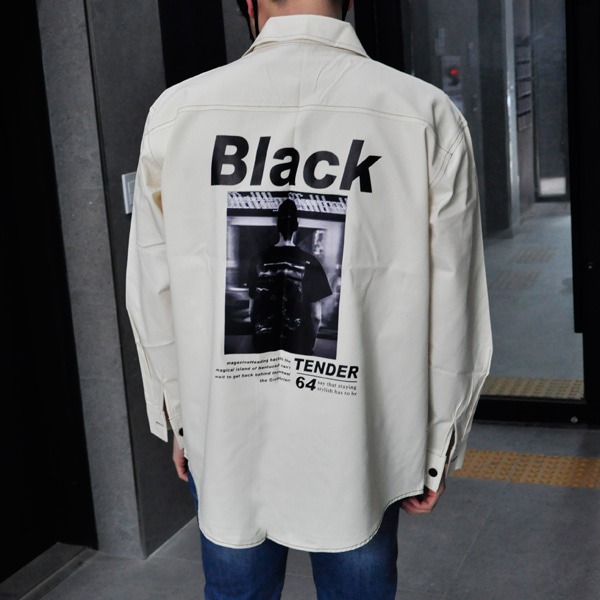 블랙 64 긴팔셔츠 [5color]