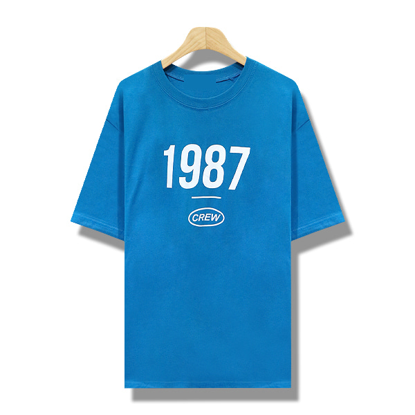1987 크루 반팔 티셔츠 [6color]
