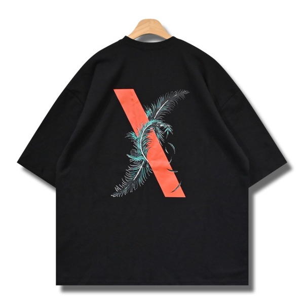 야자수 X 오버핏 반팔 티셔츠