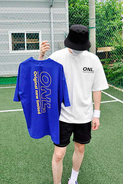 세로 oNL 레터링 티셔츠 [4color]