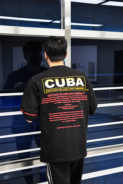 쿠바 오버핏 반팔 티셔츠 [3color]
