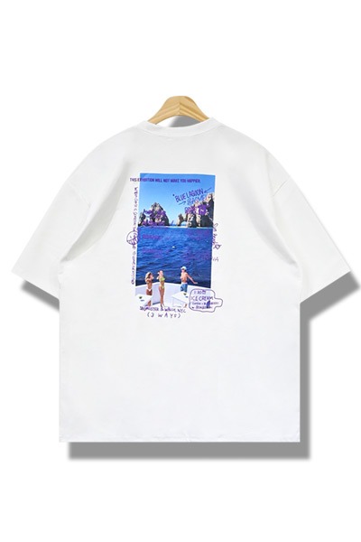 아이스 원단 인피니티 프론트 반팔 티셔츠