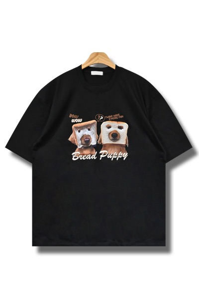 브레드 강아지 전사 반팔 티셔츠